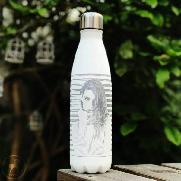 Personalised Matte Water Bottles - Portrait