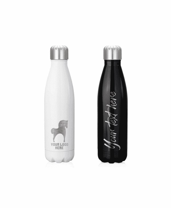 500ML Shiny Water Bottles - Laser Engraved