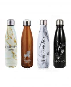 Natural Pattern Water Bottles - Laser Engraved