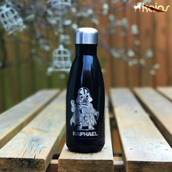 Darth Vader Water Bottle - Laser Engraved Star Wars