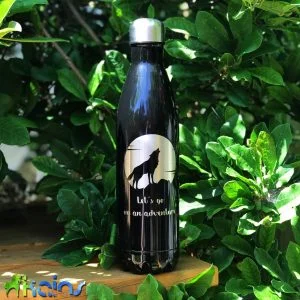 Personalised Wolf Water Bottle