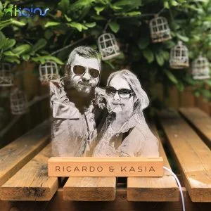 Personalized Acrylic LED Lamp