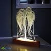 Willlow Tree LED Acrylic Lamp - Wood Base
