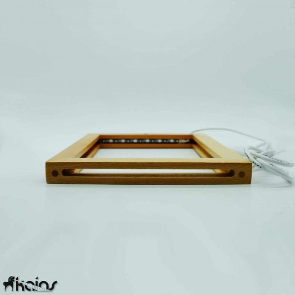 LED Lamp - Wood Frame - Acrylic Placement