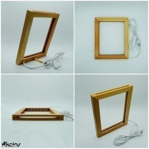 LED Lamp - Wood Frame - Presentation