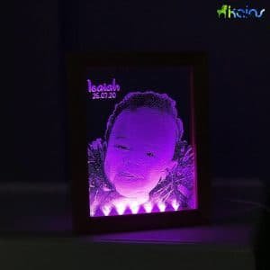 Portrait Engraved LED Frame