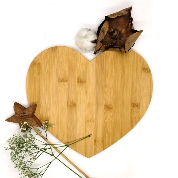 Heart Shape Bamboo Board