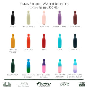 Catalogue Satin Insulated Water Bottles
