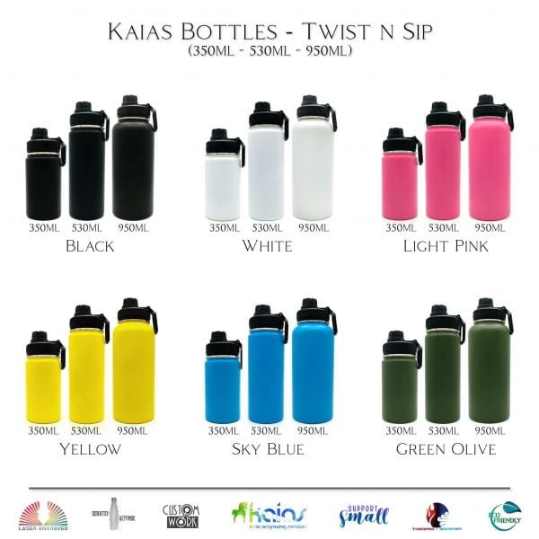 Twist N Sip Water Bottles - Catalogue