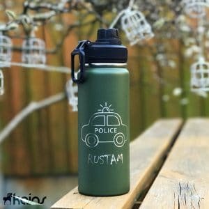 Personalised 18OZ Police Car Water Bottle