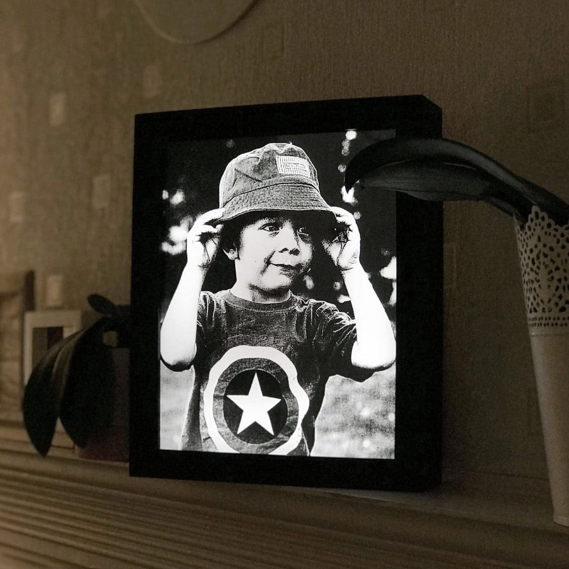 Personalised Light Up Photo Frames Laser Engraved Lamp Kaias Store